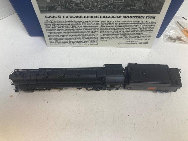 VH Scale Models HO Brass CNR 4-8-2 U-1-d Mountain #6043 - Boxed - EXCELLENT RUNNER