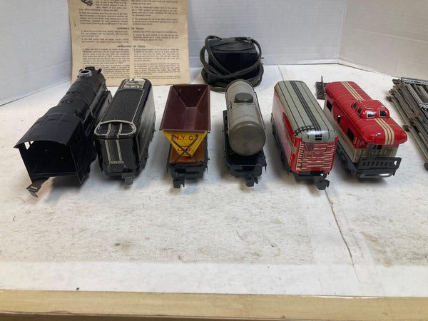 Vintage Marx NYC Steam Freight Set | w/ Original Manual & Box Bottom | EXCELLENT