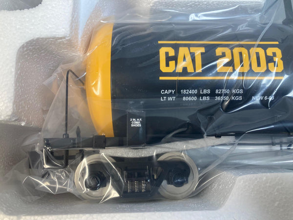 MTH G Gauge 2003 D.A.P. Caterpillar Unibody Tank Car 20-80005D – NOS in Box