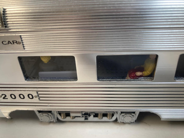 K-Line O Gauge Steel Millennium Club Car Diner-Obs Passenger #2000-2001