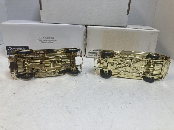 National Motor Museum Mint 1:32 Scale Diecast Lot – Gold Edition 1930 Hudson & 1941 Chevrolet Deluxe (2-Car Set)
