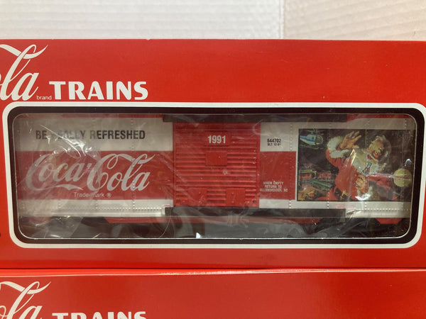 K-Line Coca-Cola Historic Christmas Cars 1990-1995, 6 Car Set - O Gauge Limited Edition (K-6447 -- K-644706)