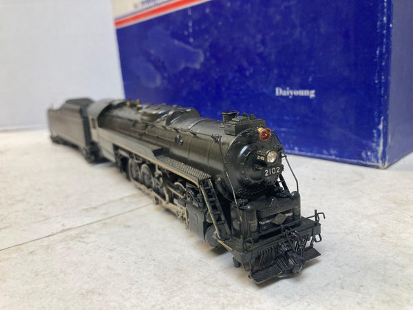 HO Brass NJ Custom Brass Reading T-1 4-8-4 #2012 - Daiyoung Korea - Tested EX
