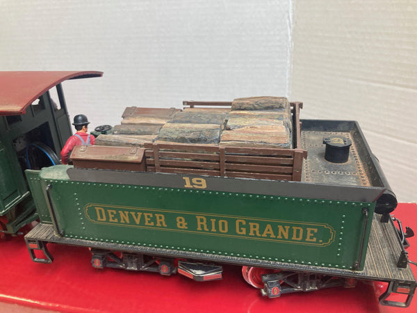 LGB 2118 1 Denver & Rio Grande 2-6-0 Mogul Steam Locomotive – Weathered – Runs Great – G Scale