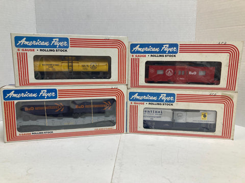 American Flyer, Baltimore & Ohio, Lot of 4 Boxed, Great Condition