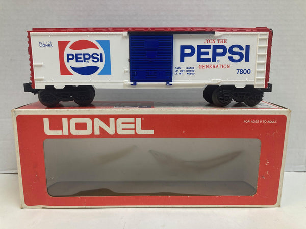 Lionel Pepsi Box Car 6-7800 – Pre Owned Excellent Condition