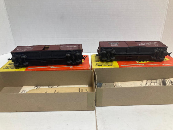 Silver Streak Vintage HO Assembled Kits: SS213 Frisco Box Car, SS302 D&RGW Auto Car