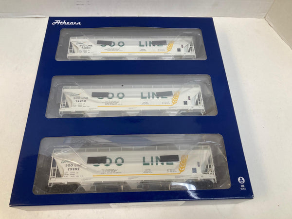 Athearn Genesis HO SOO Line ACF 4600 Covered Hopper Lot – ATHG15439 – 74012, 74084, 73999