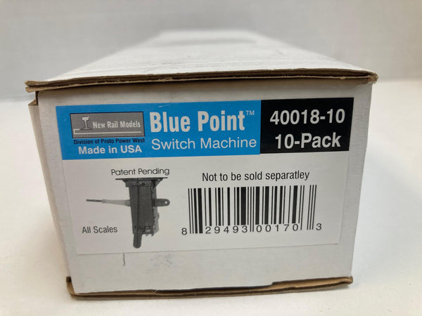 Blue Point Switch Machine – 10-Pack – Manual Turnout Control for Model Railroads