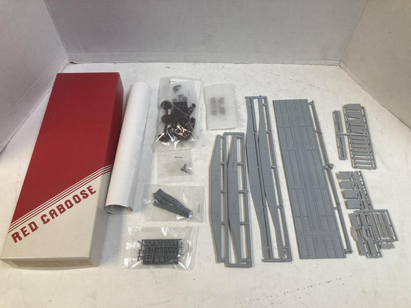 Red Caboose RC-200 O Scale 42' 10" Flat Car Kit Undecorated Gray - New Unbuilt