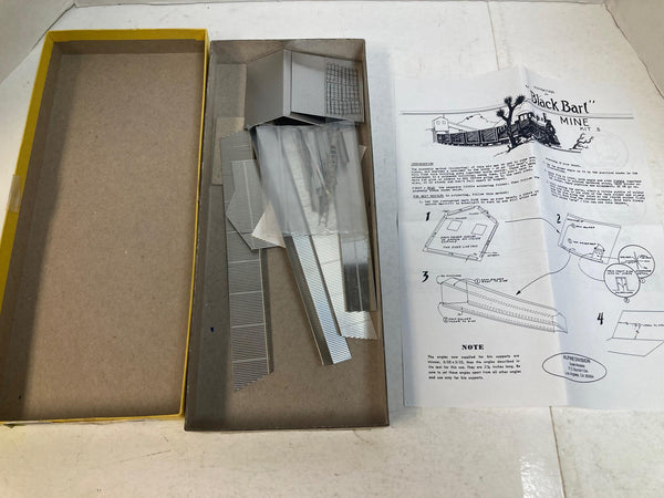 Alpine Division Scale Models, Black Bart Mine & Shaft Kit #5 "Precision HO Scale Structure"