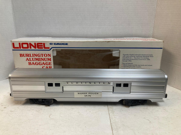 Lionel Burlington Chrome ABA F3 Diesel Set (8054, 8062) w/ 5 Passenger Cars (9576-9580) O Gauge