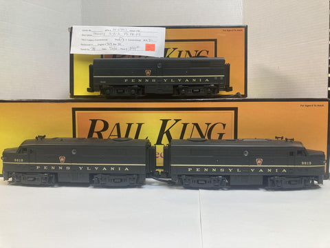 MTH Pennsylvania A-B-A FA-2 AA Diesel Set w/ Proto-Sound #9618 (30-2173-1) FA-2 B Unit (30-2173-3)