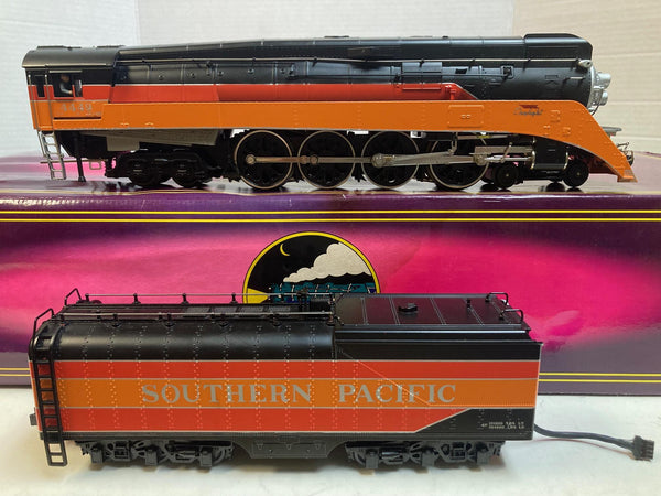 MTH 20-3029-1 Southern Pacific 4-8-4 GS-4 Daylight Steam Loco & Tender w/ Proto-Sound