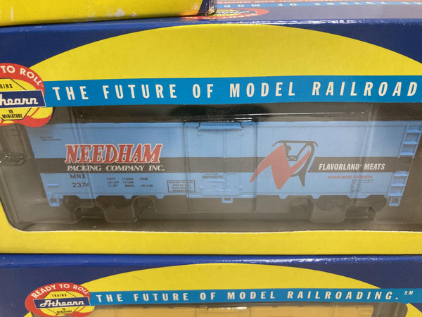 Athearn Ready to roll HO 40' Freight Cars lot of 5: 7005, 7128, 7125, 7121, 85107