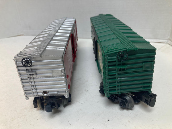 Lionel "Santa Fe" Box Car Set of 2 - O Scale - Good