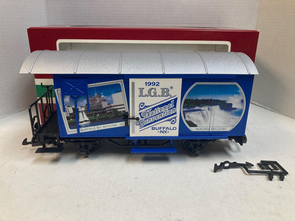 LGB 4028CC 1992 Buffalo NY National Convention Boxcar – LNIB – G Scale – Limited Edition -