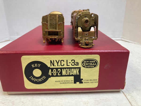 HO Brass Key Imports NYC L-3a 4-8-2 Mohawk – Samhongsa – Tested Runs Great