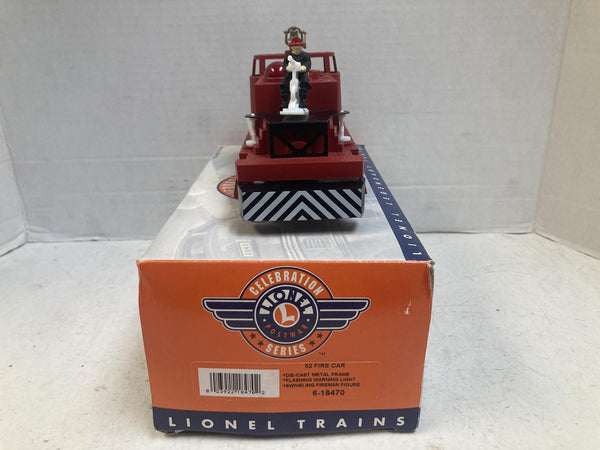Lionel O Gauge 6-18470 Postwar Celebration Series No. 52 Fire Car Boxed Tested