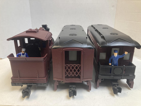 Lionel G Scale Pennsylvania Docksider 0-4-0T Steam Loco Set w/ Passenger Cars - Tested