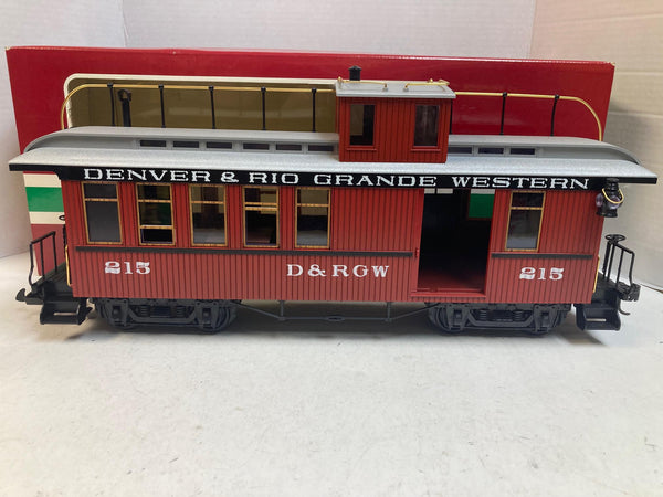 LGB 4075 D&RGW Caboose – G Scale – Denver & Rio Grande Western – Pre Owned Great Condition