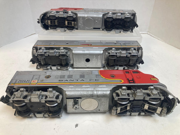 Lionel 2343 Sante Fe F3 ABA Diesel Locomotive Set "Runs Great!!"