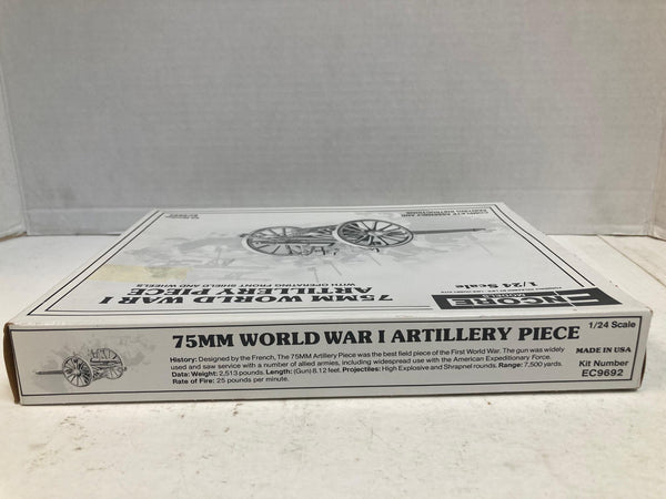Encore Models 75mm WWI Artillery Piece Gun 1/24 Scale (#EC9692)