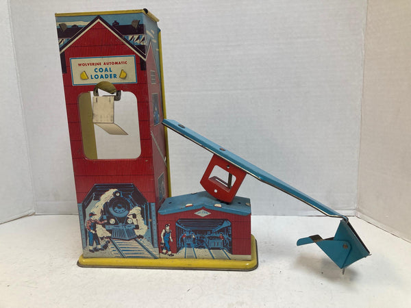 Wolverine Automatic Coal Loader – 1950s Vintage Tinplate Toy – Good Condition As-Is