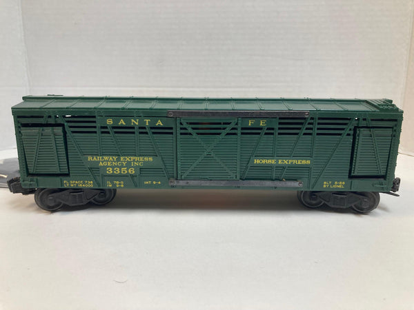 Lionel 3356 Horse Car & Corral Set – Postwar O Gauge – Operating Action Car