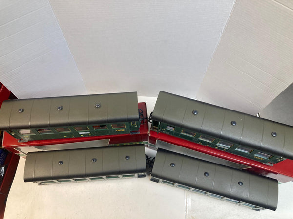 LGB 4-Car Passenger Set 3062 (#22, 23, 25, 28) Custom Weathered W.C.R.R. – G Scale – Very Good