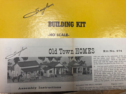 Suydam "Old Town Homes" HO Building Kit (Kit No. 574)