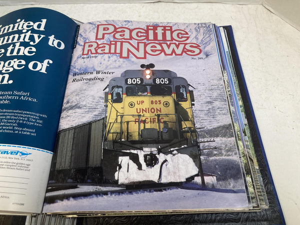Pacific Rail News Magazine Complete 1986 Year Set in Custom Binder (12 Issues)