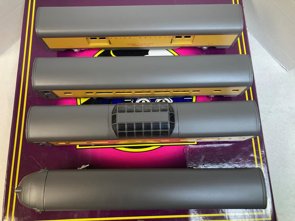 MTH Premier 20-6019 Union Pacific 4-Car 60’ Aluminum Passenger Set - O Scale Boxed