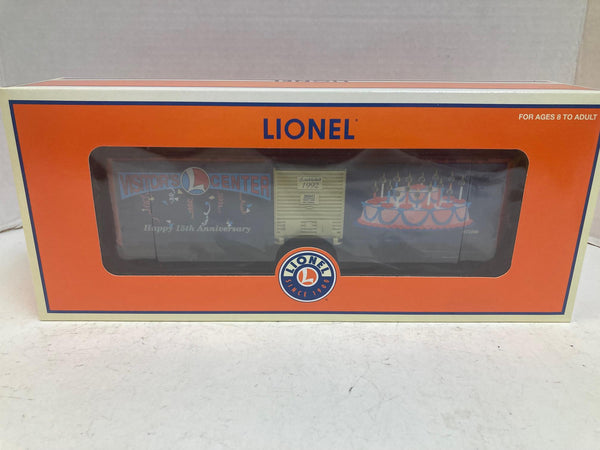 Lionel 6-36841 Visitor Center 15th Anniversary Lighted Boxcar – O Gauge – NIB