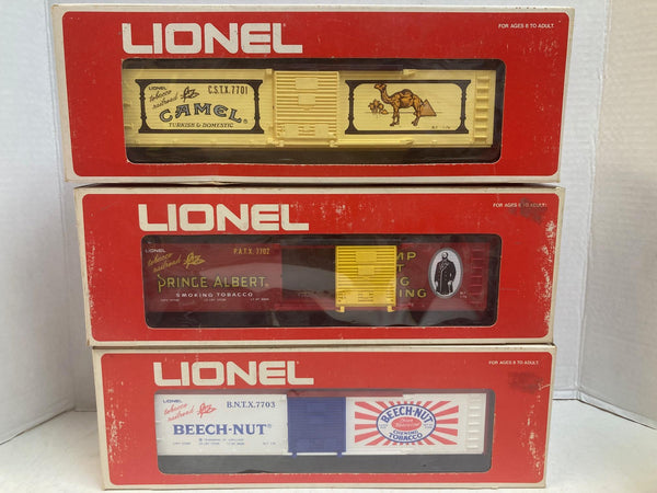 Lionel Tobacco/Cigar Series Boxcar Lot (9 Cars)