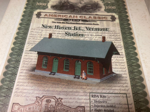 Railway Associates Design "New Haven Jct,, Vermont Station HO Kit (#103)