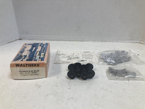Walthers 933-50123 O Gauge 4 Wheel GE MU Trucks Kit Metal Wheels - Unbuilt