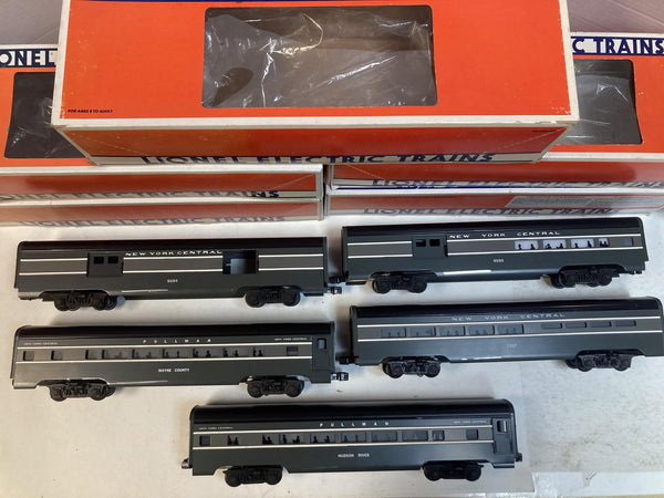Lionel O Gauge New York Central Passenger Car Set (5) - NYC & Pullman - Boxed