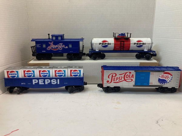 K-Line O Gauge Pepsi Alco Switcher w/ Cars and Caboose Set  (#1993, 1951, 1973, 1962,1898)