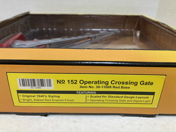 MTH Rail king Operating Crossing Gate, Std. Gauge, No.152  (30-11008)