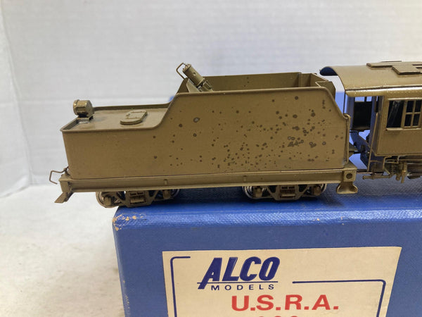 ALCO Models HO Scale Brass U.S.R.A. 0-6-0 Steam Locomotive & Tender