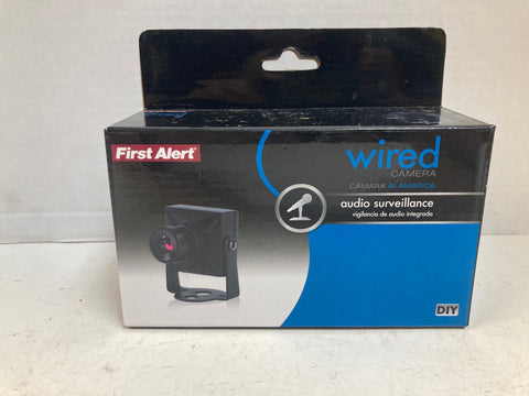 First Alert P-500 Wired Mini Surveillance Camera w/ Audio – S23-2636-000 – Pre-Owned Tested