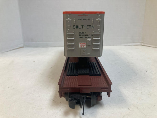 MTH Premier Southern Flat Car #140948 w/ Southern Trailer - O Scale 3-Rail