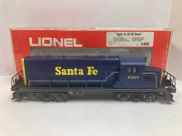 Lionel 6-8352 Santa Fe GP-20 Diesel Locomotive – Blue & Yellow – O Gauge – In Box – Tested