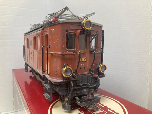 LGB 2045 “W.C.R.R” #205-11 — Custom Weathered RhB GE 2/4 Electric (Amazing Finish, Great Condition) w/ Conductor