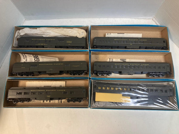 Athearn HO Southern Pacific 6-Car Passenger Lot - Daylight Consist - Built/Kits