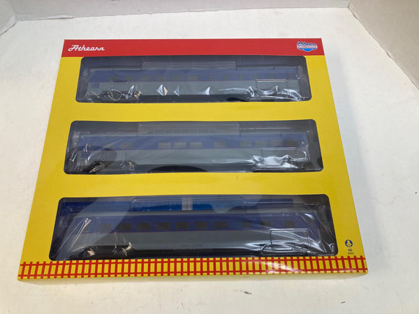 Athearn Roundhouse HO CSX Streamlined Passenger Car Set – Diner, Vista Dome, Observation – RND79125 – New Sealed