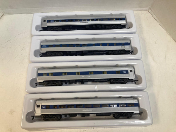Model Power HO Canadian National 4-Car Budd Set - CN / VIA Rail Era - Interiors