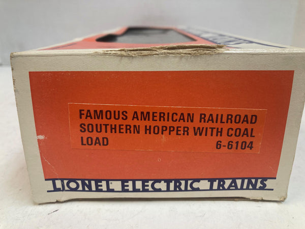Famous American Railroad Southern Hopper 6-6104 w/ Coal Load – O Gauge – Pre-Owned Very Good