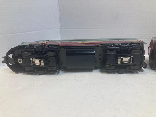Williams Canadian Pacific F-7 AA Set #1420 Powered + #1425 Dummy — O-Gauge Diesel Pair - No Sound